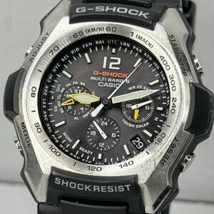 美品G-SHOCK GW-2000-1AJR グラビティマスター スカイコックピット タフソーラー 電波受信 電波ソーラー マルチバンド6 ブラック オレンジ