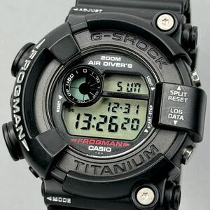 未使用極美品 箱説付G-SHOCK DW-8200Z-1T FROGMAN フロッグマン MEN IN BLACK メンインブラック スクリューバック チタン ブラック 潜水蛙