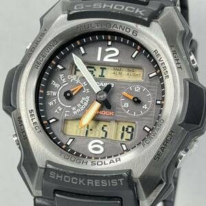 美品G-SHOCK GW-2500B-1AJR スカイコックピット タフソーラー 電波受信 電波ソーラー マルチバンド6 アナデジ ブラック オレンジ