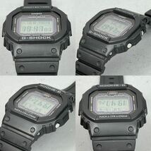 極美品 G-SHOCK GW-5000-1JF タフソーラー 電波受信 電波ソーラー マルチバンド6 ブラック スクウェア スクリューバック ソフトウレタン_画像4