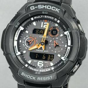 良品 G-SHOCK GW-3500BD-1AJF スカイコックピット タフソーラー 電波受信 電波ソーラー マルチバンド6 ブラック 反転液晶 メタルバンド 