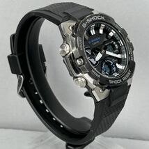 美品 G-SHOCK GST-B400-1A2JR GスチールG-STEEL ファイヤーパッケージ22 タフソーラー Bluetooth搭載モバイルリンク アナデジ ブラック_画像6