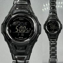 良品 箱説付 G-SHOCK MTG-M900BD-1JF MT-G タフソーラー 電波受信 電波ソーラー マルチバンド6 ブラック 反転液晶 メタルバンド デジタル_画像3