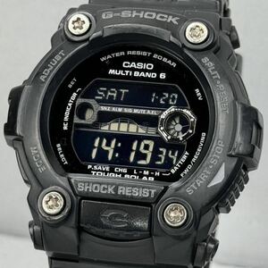 美品 G-SHOCK GW-7900B-1JF タフソーラー 電波受信 電波ソーラー マルチバンド6 ブラック 反転液晶 タイドグラフ/ムーンデータ 月齢表示