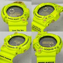 未使用極美品 箱説タグ付G-SHOCK GW-200F-3JR 2004年 アースウォッチ アマガエル 雨蛙 FROGMAN フロッグマン タフソーラー ライムグリーン_画像4