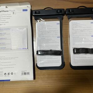 c81訳あり格安【 2枚セット 】Syncwire 防水ケース スマホ用 iPhone 防水ケース IPX8認定 Face ID認証 完全防水 保護密封 (ブラック)の画像10