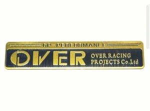 ◆OVER RACING/オーバーレーシング GPパフォーマンス 耐熱アルミステッカー エンブレム モンキー ゴリラ　シャーリー ★廃番在庫品のみ!!