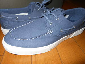 * new goods * unused * Timberland Timberland UNION WHARF 2.0 EK+ BOAT BLUE CANVAS ( blue ) 28.0cm*