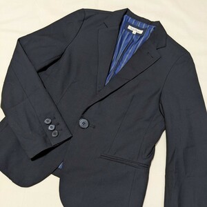 *FA60 Rope' Picnic Rope Picnic formal lady's 38 M long sleeve jacket tailored jacket navy blue plain business ceremony 