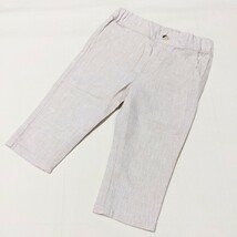 ☆FB3 H&M エイチアンドエム ベビー フォーマル 6-9m 70 男の子 男子 半袖 セットアップ ベージュ シャツ ベスト パンツ 蝶ネクタイ お祝い_画像6