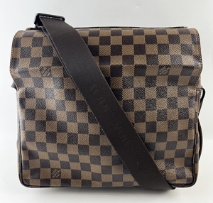 美品 LOUIS VUITTON LV ルイ ヴィトン ナヴィグリオ N45255 ショルダーバッグ ダミエ エベヌ