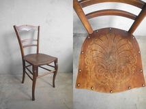 アンティーク　フランス　LUTERMA製　ウッドチェア E [csw-2071]　椅子　店舗什器_画像2