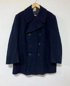 40’s 50’s フランス軍 ウールピーコート PAUL BOYE PARIS MITIN社 サイズ 14 ヴィンテージ