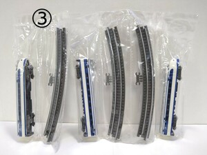 ③　0系新幹線1984 3両 ZZトレイン 極小鉄道模型コレクション 軌道4.8mm 2005年 バンダイ BANDAI モーター車あり