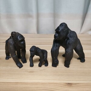 ☆シュライヒ　ゴリラ　ファミリー　3体セット　動物フィギュア　☆Schleich