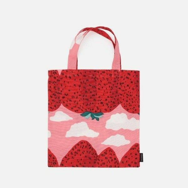 【未開封】マリメッコ Mansikkavuoret / bag 33X34 トートバッグ