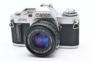 1B-054 Canon キヤノン AV-1 New FD 50mm f/1.8 一眼レフフィルムカメラ マニュアルフォーカス