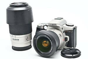 1B-532 MINOLTA ミノルタ α-Sweet II AF ZOOM 28-80mm + 75-300mm 一眼レフフィルムカメラ オートフォーカス