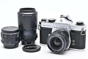 1B-901 PENTAX ペンタックス SP Super-Multi-Coated TAKUMAR 28mm + 35mm + 135mm 一眼レフフィルムカメラ マニュアルフォーカス