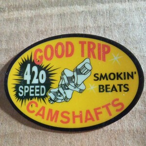 即決ＧＯＯＤＴＲＩＰ ４２０ＳＰＥＥＤ ＳＭＯＫＩＮ’ＢＥＡＴＳ ＣＡＭＳＨＡＦＴＳ ステッカーシールデカールアメリカン雑貨ガラス