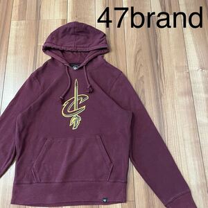 47brand フォーティーセブンブランド スウェットパーカー NBA プルオーバー ビッグロゴ キャバリアーズ cavaliers ワインレッド 玉mc2465