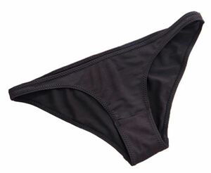 メンズ セクシー ローライズ フルバック 黒色 Lサイズ ビキニ 横幅2.0センチ ブリーフ パンツ ショーツ ユニセックス