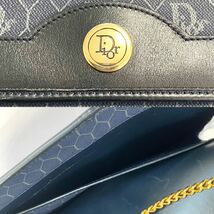 クリスチャンディオール ショルダーバッグ　美品　ハニカム柄　チェーンショルダーバッグ Christian Dior_画像6