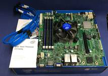 【中古】Intel Server BORD S1200V3RP Microマザー + Xeon E3-1246 V3 3.50GHz + 32GB メモリー セット品　BIOSまでの動作確認品 #16160_画像1