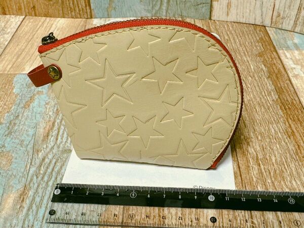 h36☆本革 小銭入れ ミニポーチ ハンドメイド 