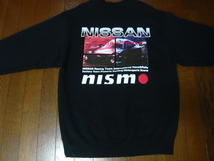 ☆nismo☆ニスモ☆日産☆NISSAN MOTORSPORTS INTERNATIONAL☆旧ロゴ☆日の丸☆絶版正規品☆トレーナー☆前後プリント☆ブラック☆希少☆_画像3