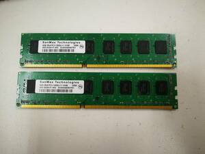 SanMax Tech製 DDR3 PC3-12800u 8GB×2枚 メモリ デスクトップパソコン用