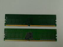 保証あり KINGSTON製 DDR4-2666 PC4-21300 メモリ 8GB×2枚 計16GB デスクトップパソコン用_画像2