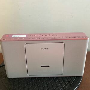 SONY◆CDラジオ ZS-E80 [ピンク] 現状　リモコン付き