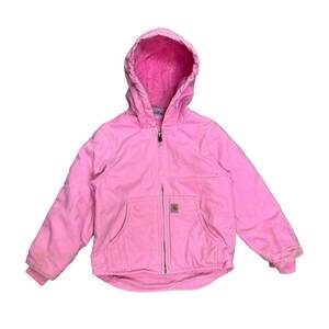 carhartt kids カーハート　キッズ　アクティブジャケット　アウター　古着 ダック 子供服　女の子用