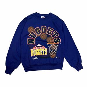 90s DENVERNUGGETS deadstock NBA USA製 スウェット トレーナー 古着 ビンテージ CREW バスケ　official