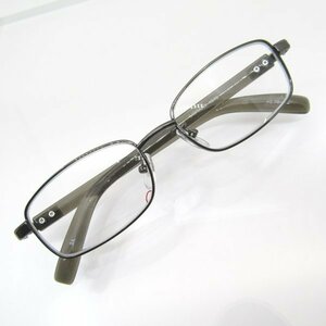 【匿名配送】訳あり 老眼鏡 眼鏡 紳士向け スクエア メタル フルリム ガンメタル　LIBRARY　4370　度数 +2.75　N071
