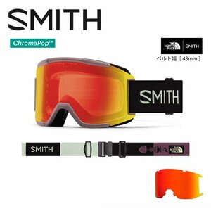 1円SNB/24 スミス Squad Smith×TNF-Erik Leon CP Photochromic Red Mirror 010274146/アジアンフィット/コラボ/ノースフェイス/調光