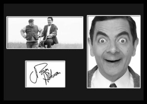 10種類!Rowan Atkinson/ローワン・アトキンソン/Mr. ビーン/Mr. Bean/サインプリント&証明書付きフレーム/BW/モノクロ/ディスプレイ (5-3W)