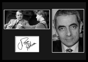 10種類!Rowan Atkinson/ローワン・アトキンソン/Mr. ビーン/Mr. Bean/サインプリント&証明書付きフレーム/BW/モノクロ/ディスプレイ (8-3W)