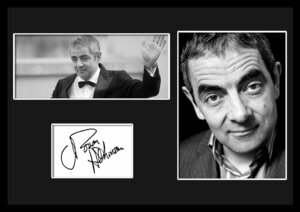 10種類!Rowan Atkinson/ローワン・アトキンソン/Mr. ビーン/Mr. Bean/サインプリント&証明書付きフレーム/BW/モノクロ/ディスプレイ (9-3W)