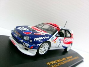 イクソ 1/43 トヨタ カローラ WRC #2 VERGOKAN ベルギー チャンピオンシップ 2001 ウィナー P.TSJOEN (6144-144)