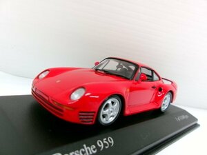 ミニチャンプス 1/43 ポルシェ 959 1987 レッド (1144-563)