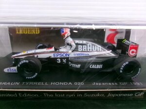 鈴鹿サーキット特注 スパーク 1/43 ブラウン ティレル ホンダ 020 #3 日本GP 1991 中嶋悟 (6143-115)