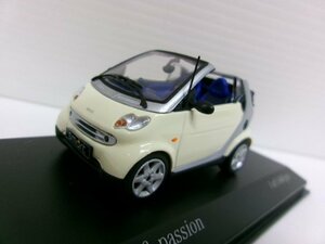 ミニチャンプス 1/43 スマート カブリオレ 2000 ライトホワイト (3334-740)