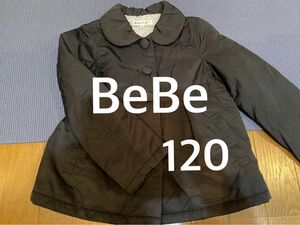 BeBe キッズ女の子 アウター120センチ 大人かわいい♪キッズコート ジャケット 黒 コート