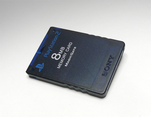 ● SONY 純正 PS2 メモリーカード SCPH-10020MB ミッドナイト・ブルー 日本製 送料84円から Genuine Memory Card Midnight Blue 8MB SCE