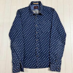 scotch&soda 水玉　デニムシャツ　ワークシャツ　ドット柄 長袖トップス