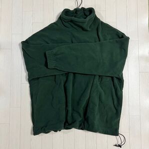 タグなし未使用 フリークスストア ビッグシルエット プルオーバー フリース トレーナー ボトルネック ボックス 絞りコード