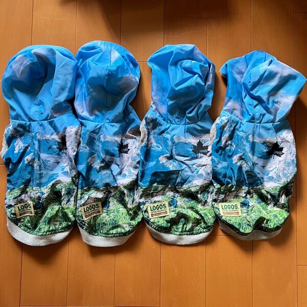 バラ売り可能 4着セット タグなし試着のみ 保温性抜群 犬用 LOGOS アウター パーカー 裏地フリース カラージャケット