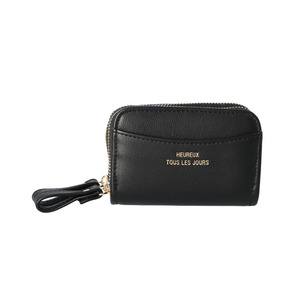 * black * W fastener key coin case key case change purse . attaching lady's coin case key holder stylish change purse . pretty 